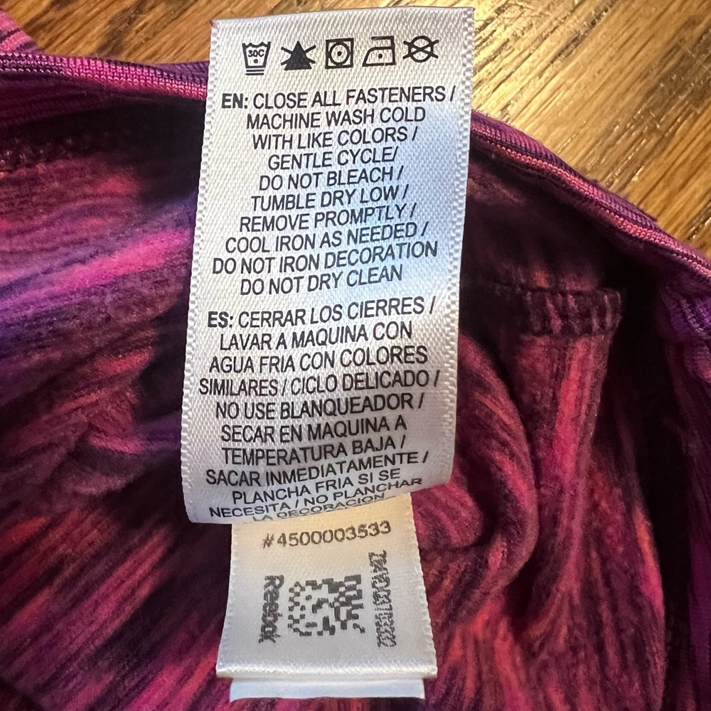 Reebok Pullover Workout Half-Zip Long Sleeve Top … - image 6